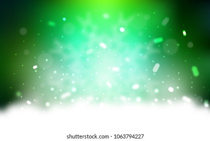Vector background with xmas snowflakes. Modern geometrical abstract illustration with crystals of ice. The pattern can be used for new year leaflets.