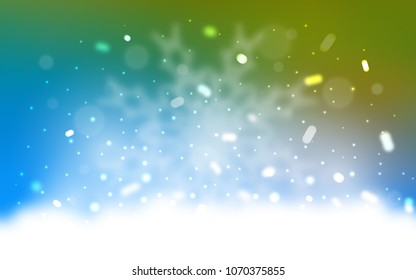 Vector background with xmas snowflakes. Modern geometrical abstract illustration with crystals of ice. The pattern can be used for new year leaflets.