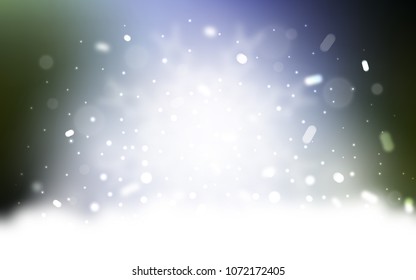 Vector background with xmas snowflakes. Modern geometrical abstract illustration with crystals of ice. New year design for your ad, poster, banner.