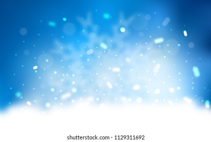 Vector background with xmas snowflakes. Modern geometrical abstract illustration with crystals of ice. New year design for your business advert.