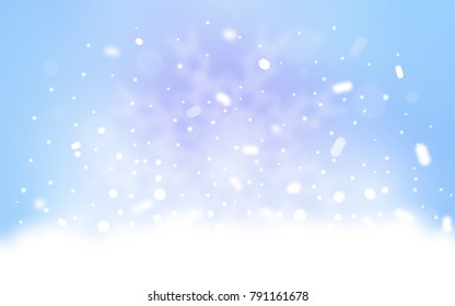 Vector background with xmas snowflakes. Modern geometrical abstract illustration with crystals of ice. The pattern can be used for new year ad, booklets.