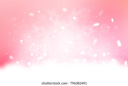 Vector background with xmas snowflakes. Modern geometrical abstract illustration with crystals of ice. The template can be used as a new year background.