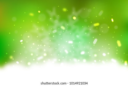 Vector background with xmas snowflakes. Shining colored illustration with snow in christmas style. The template can be used as a new year background.