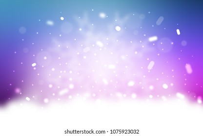 Vector background with xmas snowflakes. Shining colored illustration with snow in christmas style. The template can be used as a new year background.
