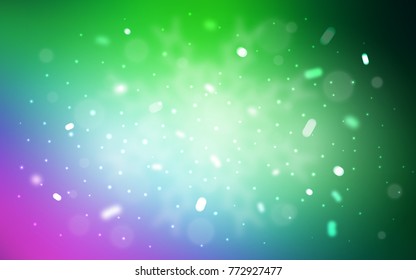 Vector background with xmas snowflakes. Shining colored illustration with snow in christmas style. The pattern can be used for new year leaflets.