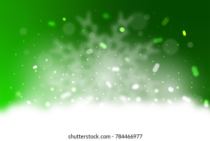 Vector background with xmas snowflakes. Shining colored illustration with snow in christmas style. The pattern can be used for new year ad, booklets.