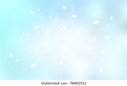 Vector background with xmas snowflakes. Shining colored illustration with snow in christmas style. New year design for your business advert.