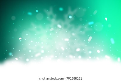 Vector background with xmas snowflakes. Shining colored illustration with snow in christmas style. The pattern can be used for new year ad, booklets.