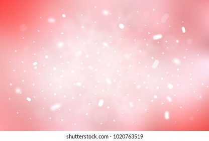 Vector background with xmas snowflakes. Snow on blurred abstract background with gradient. New year design for your business advert.