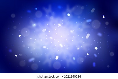 Vector background with xmas snowflakes. Snow on blurred abstract background with gradient. New year design for your business advert.