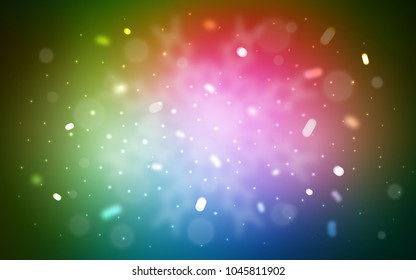 Vector background with xmas snowflakes. Snow on blurred abstract background with gradient. The pattern can be used for new year ad, booklets.