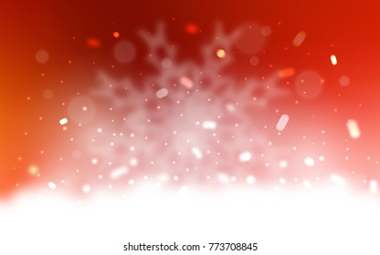 Vector background with xmas snowflakes. Snow on blurred abstract background with gradient. The pattern can be used for year new  websites.