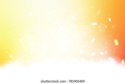 Vector background with xmas snowflakes. Snow on blurred abstract background with gradient. The pattern can be used for new year leaflets.