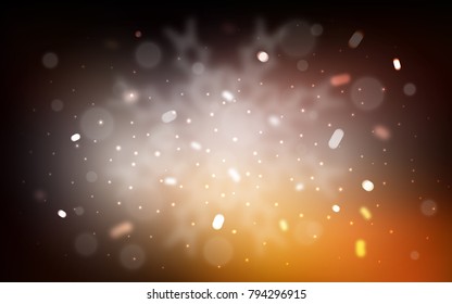 Vector background with xmas snowflakes. Snow on blurred abstract background with gradient. The pattern can be used for new year leaflets.