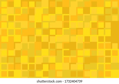 Vector background from yellow color shades random mosaic pattern with variable yellow shades of borders,.