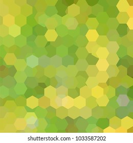 Vector background with yellow, green hexagons. Can be used in cover design, book design, website background. Vector illustration