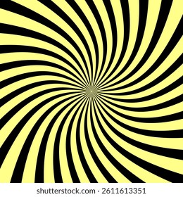 Vector background with yellow sun rays.