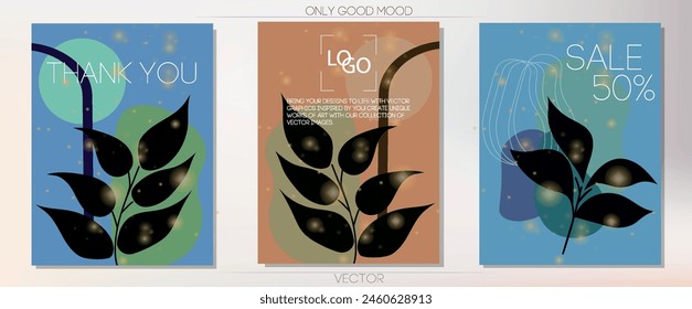 Vector background for your design. Stylish design with abstract illustrations. Design for invitations and cards, advertising announcements.