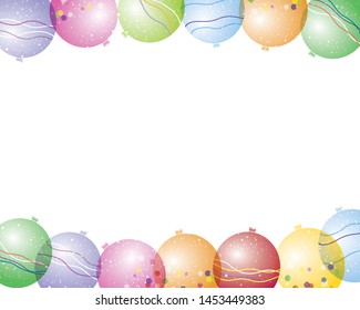 vector background of yo-yo balloon