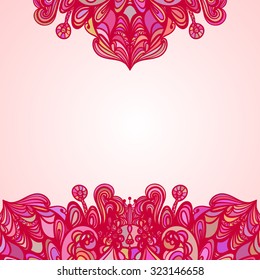 Vector background with zentangle pattern for design