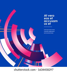 vector background.color vector shapes on dark background