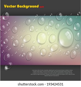 Vector Background.Drops