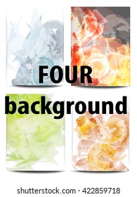 Vector backgrounds air fire