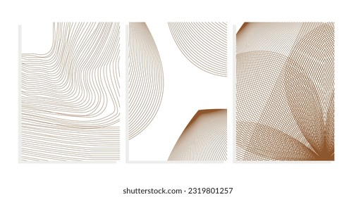 vector backgrounds with brown lines