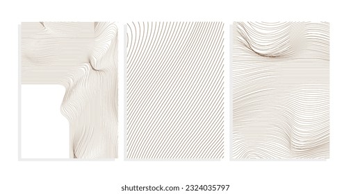 vector backgrounds with brown lines