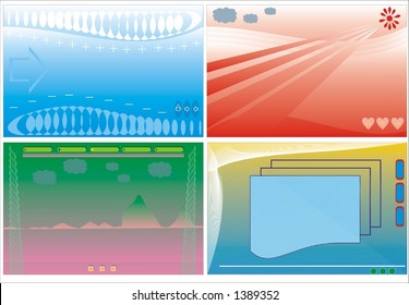 Vector backgrounds for design.