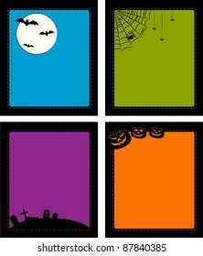 Vector backgrounds in Halloween style