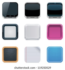 Vector backgrounds for square icons