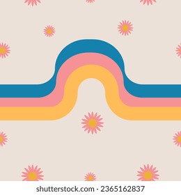 vector backgrounds trendy retro trippy style