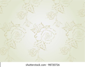 Vector background.Stylish floral background.