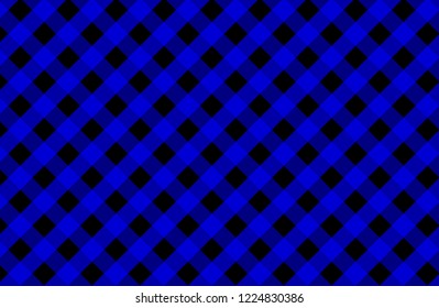 Vector background,texture for tablecloth,textile articles,kitchen menu backdrop,blue and black cell,vector illustration.EPS-10.