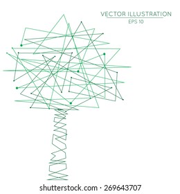 vector backgrouund with tree