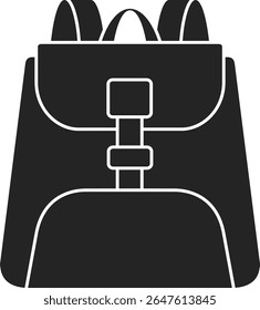 vetor de uma mochila. escola, estudante, estilo, armazenamento
