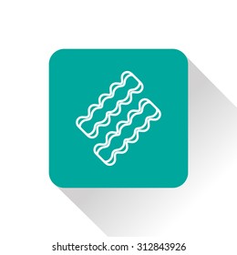 Vector bacon icon. Food icon. Eps10