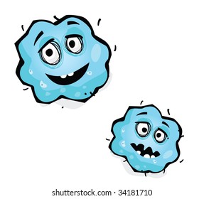 Vector bacteria. Dude, this is the worst germ ever - Mr. Germy - very dangerous monster.