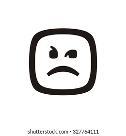 Vector. Bad emotions. Icon.