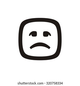 Vector. Bad emotions. Sign.
