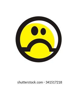 Vector. Bad emotions. Sign.