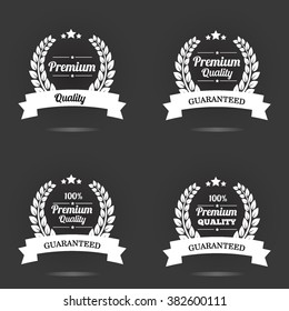 Vector badge collection. Premium quality guaranteed label