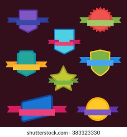 Vector badge flat modern style vector illustration