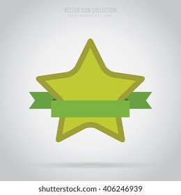 Vector badge flat style vector for advertisement offer. Isolated blank badge sticker for design.