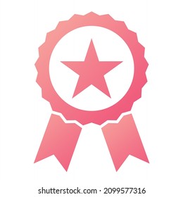 Vectorabzeichen-glyph-Farbbild-Design
