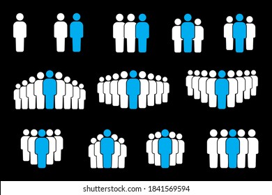 Vector Badge Group People Leader Leadership Stock Vector (Royalty Free ...