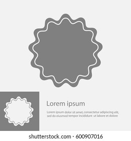 Vector badge, icon