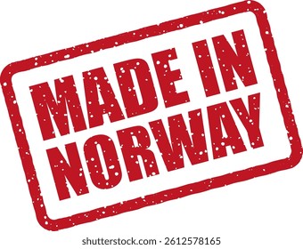 Vector badge “Made in Norway”, ideal for product identity, export visuals, and Scandinavian branding