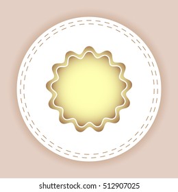Vector badge , rosette, icon